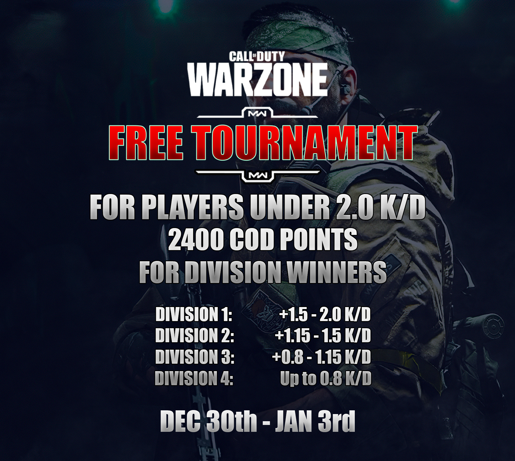 FREE Call of Duty Warzone Tournament